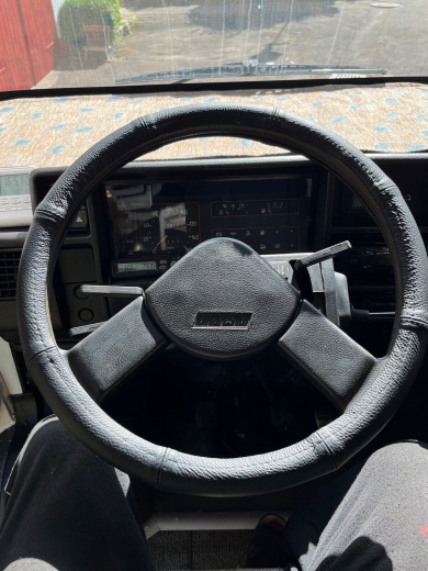 Lenkrad Bezug echtes Leder schwarz für Wohnmobil Lenkräder 42 - 43 cm