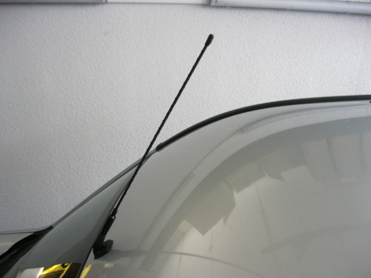 Auto Stabantenne schwarz 41 cm lang mit 4 Adaptern M5 , M6