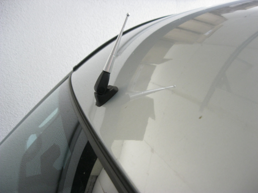 Mini 9 cm Kurzstab KFZ Auto Dachantenne aus Aluminium AM FM