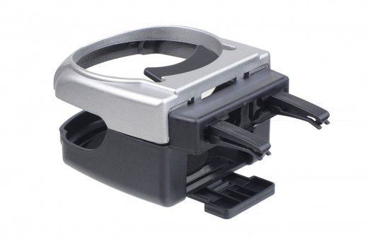 Getränkehalter Becherhalter silber für Lüftung passt für Auto KFZ LKW Wohnmobil Bus