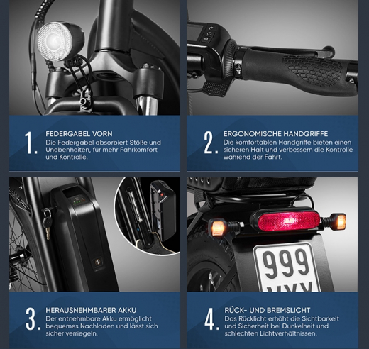 Viron E-Scooter XI-1500-EEC 45 km/h MaxRange mit ABE Straßenzulassung