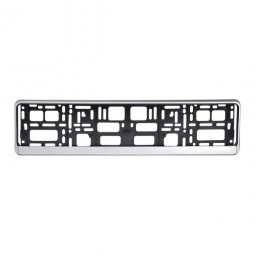 Kennzeichenhalter in Silber Optik für Auto KFZ