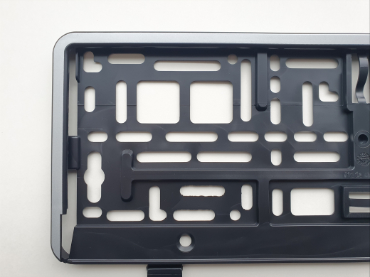 Kennzeichenhalter in Silber Optik für Auto KFZ