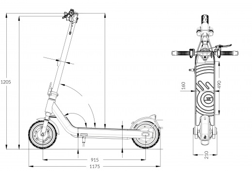 ePowerFun ePF-3 E-Scooter 1200 Wh