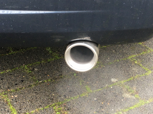 Auspuffblende Endrohr zum anschrauben 100 mm rund bis max. 6,6 cm