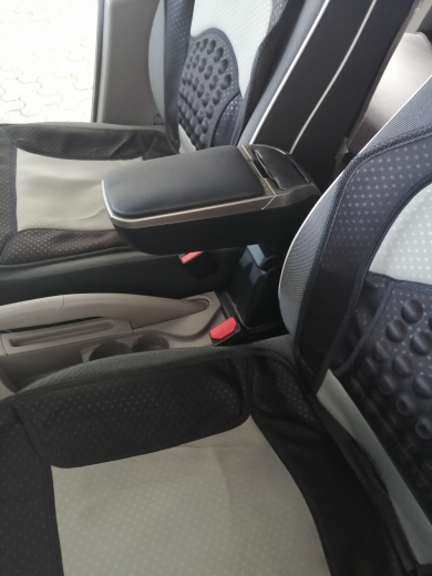 Armlehne silber-schwarz von Rati passend für Renault Zoe 1