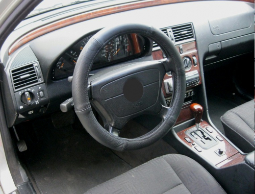 Lenkrad Bezug echtes Leder schwarz perforiert für Lenkräder 37-39 cm