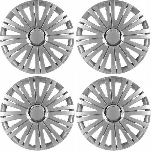 Radkappen Typ Active silber mit Chromring 16 Zoll