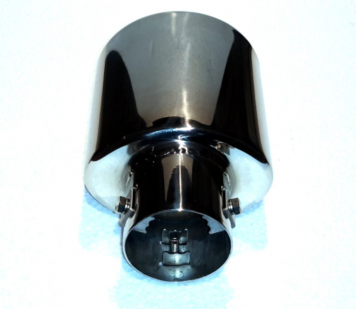 Auspuffblende Endrohr zum anschrauben 117x85 mm oval bis max. 5,5 cm