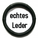 Lenkrad Bezug echtes Leder schwarz für LKW Lenkräder 44 - 46 cm