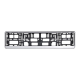 Kennzeichenhalter in Silber Optik für Auto KFZ