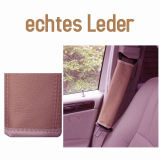 Gurtpolster Leder beige