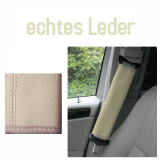 Gurtpolster Leder Creme