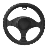 Lenkradbezug Universal Schaum-schwarz-grau für Lenkräder von 37-39 cm