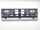 Kennzeichenhalter in Silber Optik für Auto KFZ