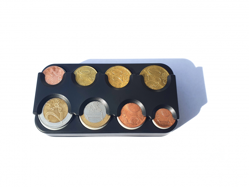Münzbox für Auto Münzen Geldbox Kleingeld Euro Münzspender