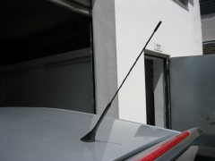 Auto Antenne schwarz flexibel 40 cm lang mit 2 Adaptern M5, M6