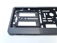 Kennzeichenhalter in Carbon Optik klappbar für Auto KFZ