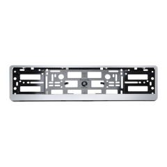 Kennzeichenhalter in Silber Optik klappbar für Auto KFZ