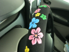 Lenkrad Bezug Schoner mit Blumen Muster Flower Power bunt griffig 37 - 39 cm
