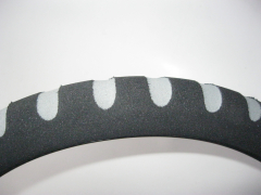 Lenkradbezug Universal Schaum-schwarz-grau für Lenkräder von 37-39 cm