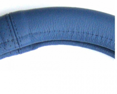 Lenkrad Bezug echtes Leder blau für Lenkräder 37-39 cm